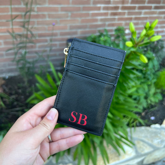 Kaarthouder Met Initialen (Voorzijde)