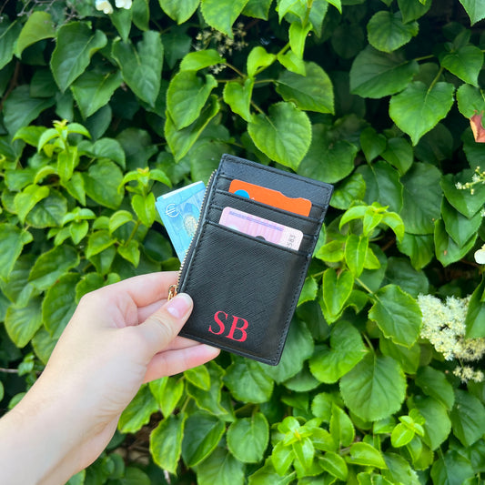 Kaarthouder Met Initialen (Voorzijde)