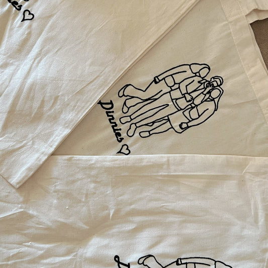 Line Art Tote Bag